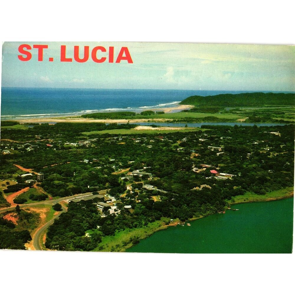 St Lucia Zululand Natal Scenic Postcard Photos Aerial Air Mail Postcard